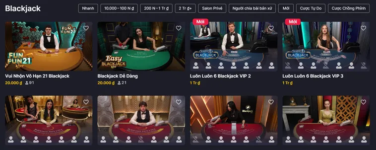 Cẩm Nang Thống Trị Sảnh Blackjack Live Tại RikBet Nhận Thưởng Lớn