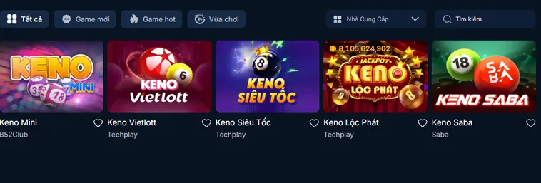 Keno RikBet Đấu Trường Xổ Số Điện Toán Siêu Tốc Bùng Nổ Tài Lộc