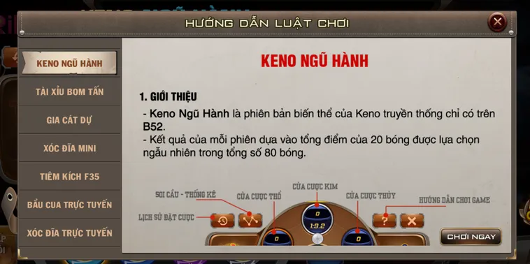 Keno Mini Tại RikBet Kỹ Thuật Dự Đoán Ô Số Trúng Thưởng Tiền Tỷ