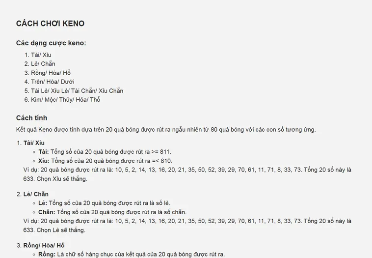 Keno Siêu Tốc Tại RikBet Chiến Thuật Phân Tích Chu Kỳ Chốt Lệnh Ăn Tiền Khủng