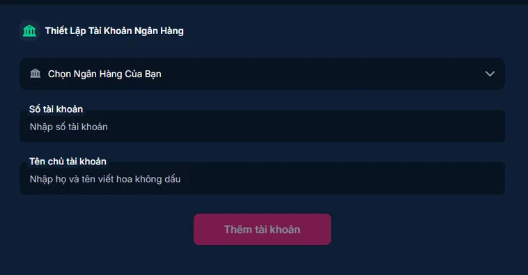 Nạp Tiền Ngân Hàng - Giao Dịch Bảo Mật, Nhanh Gọn!